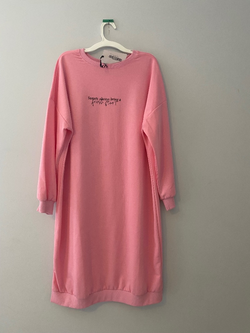 Pink Sweatshirt Dress – Cozy & Cute!